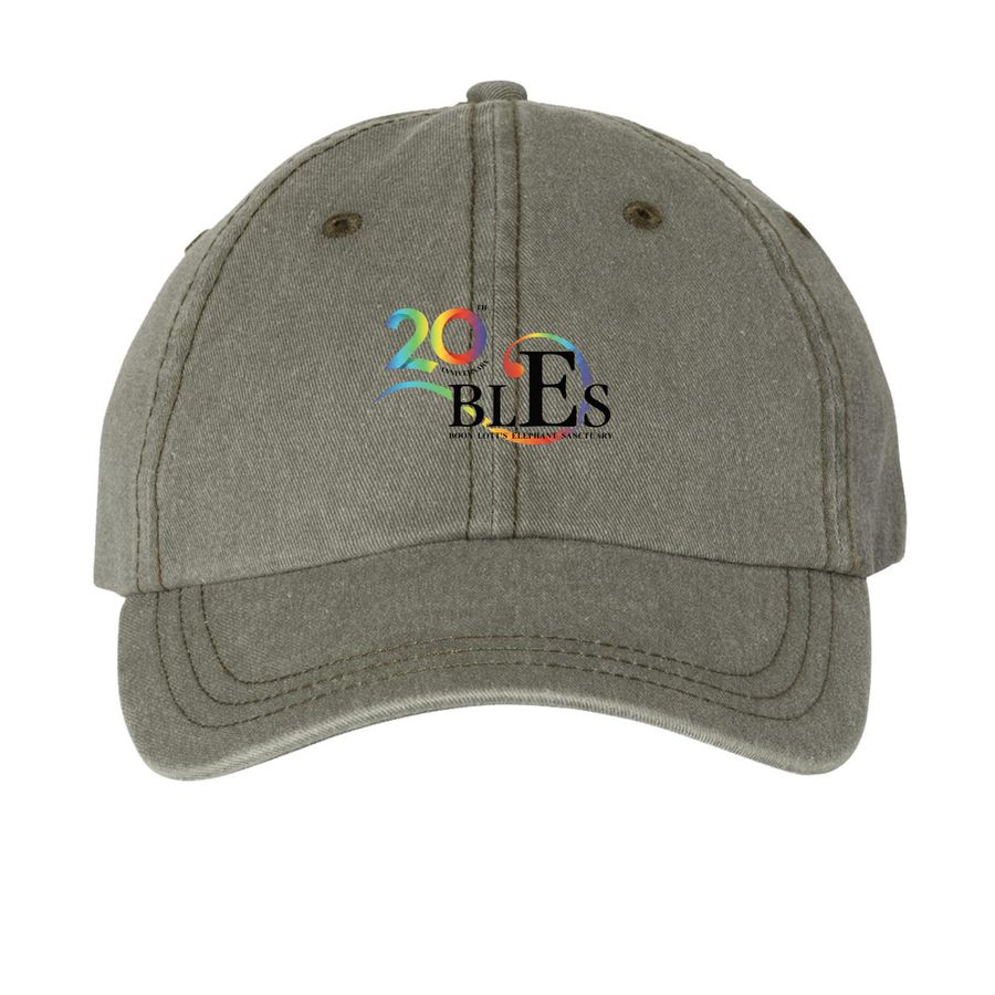 BLES Caps, a Olive Printed Pigment Dye Baseball Cap