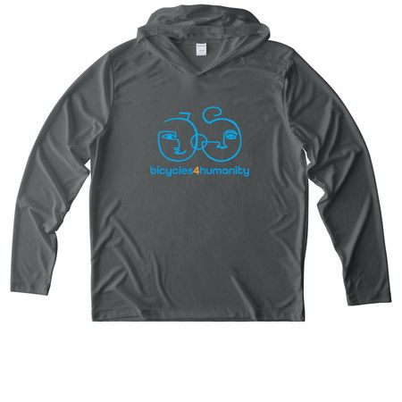 Workin' in the Namibia Sun Hoody, a Dark Smoke Grey UV Performance Long Sleeve Hoodie