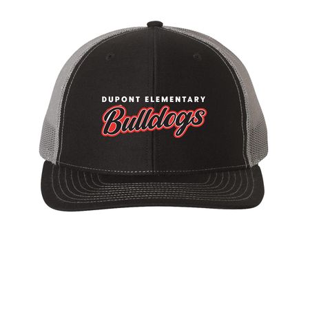 Top Dog Hats!, a Black/ Charcoal Printed Snapback Trucker Cap
