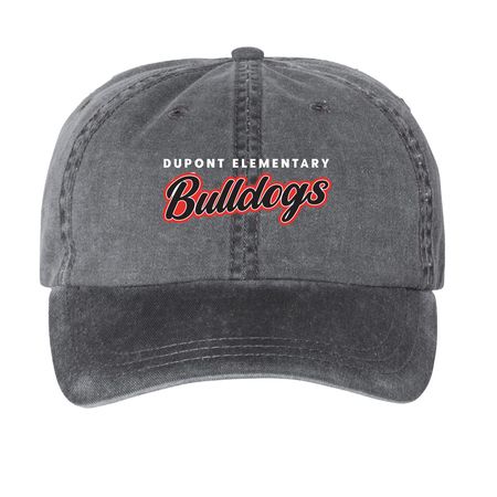 Top Dog Hats!, a Black Printed Pigment Dye Baseball Cap