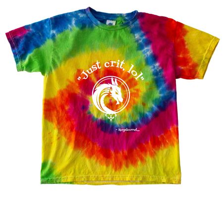 "Just crit, lol", a Moondance Youth Tie Dye Tee