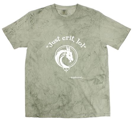 "Just crit, lol", a Fern Comfort Colors Colorblast Tee