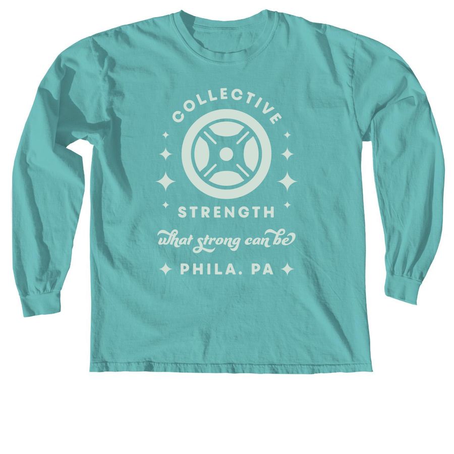 Collective StrengthVintage, a Seafoam Comfort Colors Long Sleeve Tee
