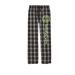 Gan Shalom "Peace" Pajamas, a Black Flannel Pajama Pant