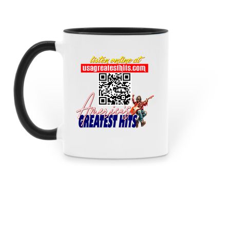 New Coffee Mugs Jake AGH Logo, a Black Two-Tone Ceramic Mug (back-view)