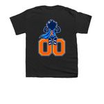 Otto Strong&nbsp;, a Black Youth Unisex Tee (back-view)