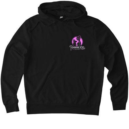 Logo, a Deep Black Allmade Organic French Terry Pullover Hoodie
