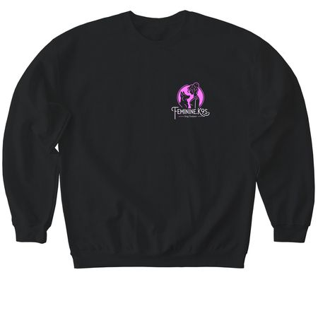 Logo, a Black Softstyle Crewneck Sweatshirt