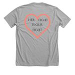 SUPPORT CREW, a Athletic Heather Premium Unisex Tee (back-view)