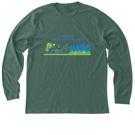 NEW Earth Month Series, a Heather Forest Premium Long Sleeve Tee