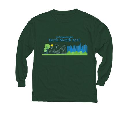 NEW Earth Month Series, a Forest Green Youth Long Sleeve Tee