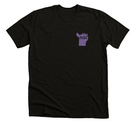Purple Nubz, a Solid Black Blend Premium Unisex Tee