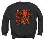 TC Halloween 2, a Black Crewneck Sweatshirt (back-view)