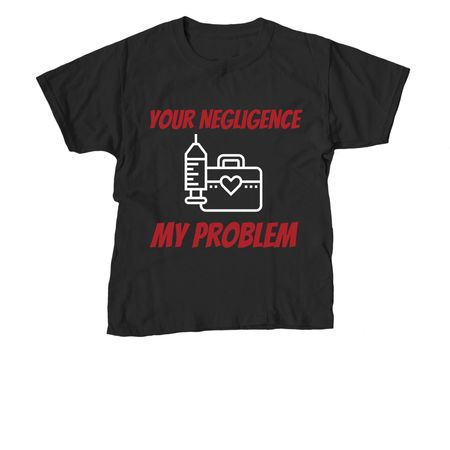 Funny Tees, a Black Youth Unisex Tee