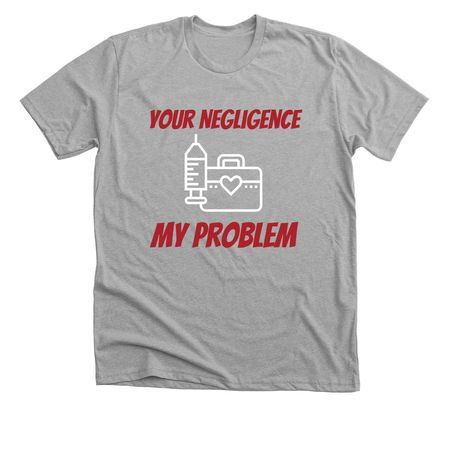 Funny Tees, a Athletic Heather Premium Unisex Tee