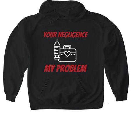 Funny Tees, a Black Gildan Softstyle Pullover Hoodie