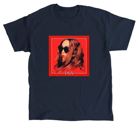?PSA ALBUM LINE?, a Navy Classic Unisex Tee