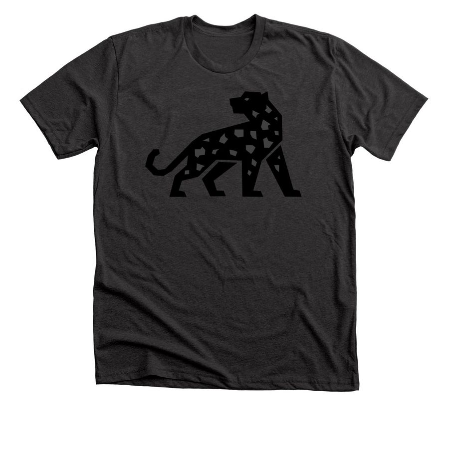 Jungle Jordan Black Cat, a Dark Grey Heather Premium Unisex Tee
