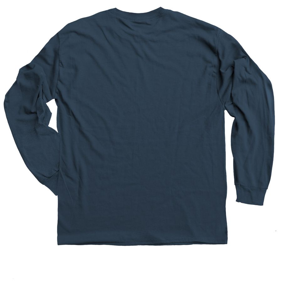 Kisatchie Wild Horses - Moon, a Navy Classic Long Sleeve Tee (back-view)