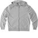 Strike Out Cancer, a Granite Grey Heather Allmade Organic French Terry Zip Up Hoodie