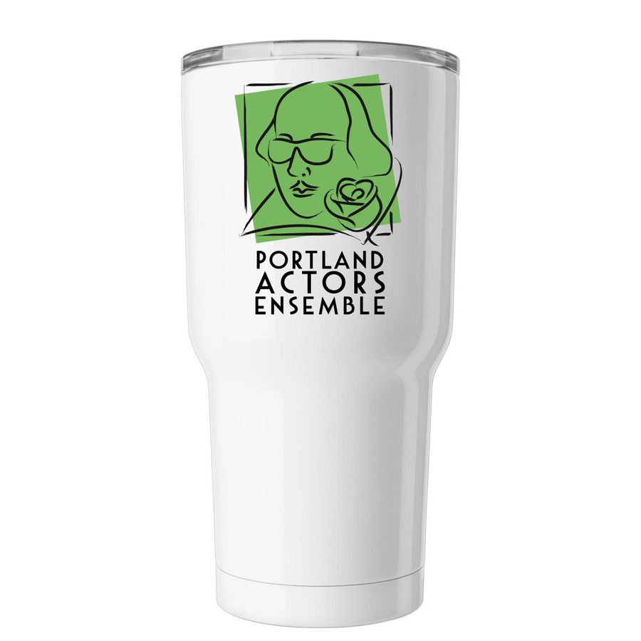 Portland Actors Ensemble Tumbler, a White Insulated Tumbler