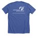 American Greyhound Logo Shirt, a Solid True Royal Premium Unisex Tee (back-view)