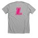 Hounds for a Cure 2026, a Athletic Heather Premium Unisex Tee (back-view)