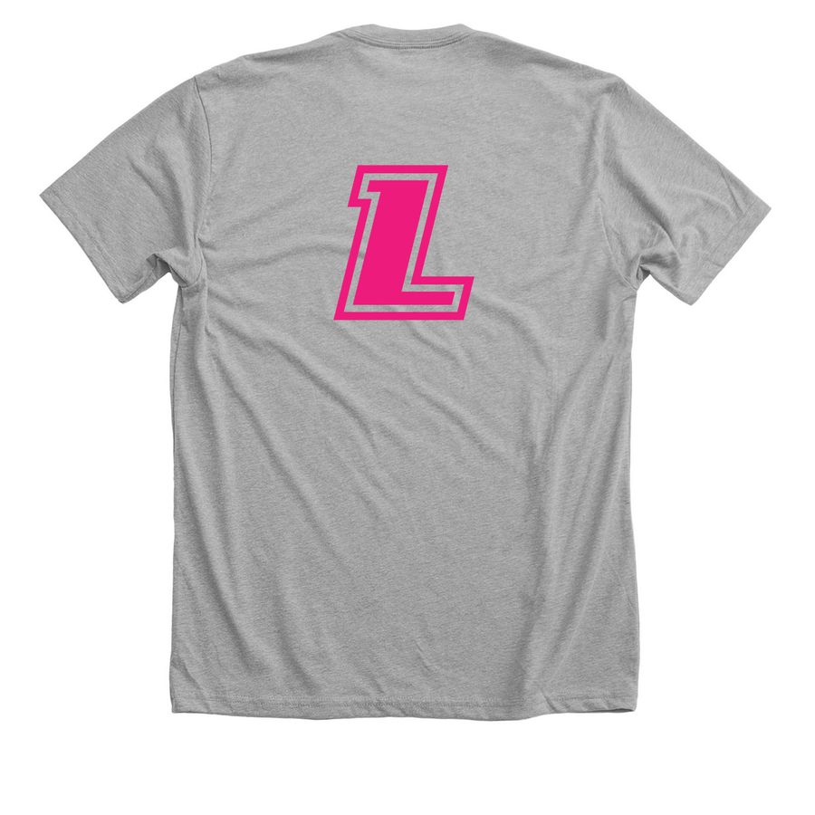 Hounds for a Cure 2026, a Athletic Heather Premium Unisex Tee (back-view)