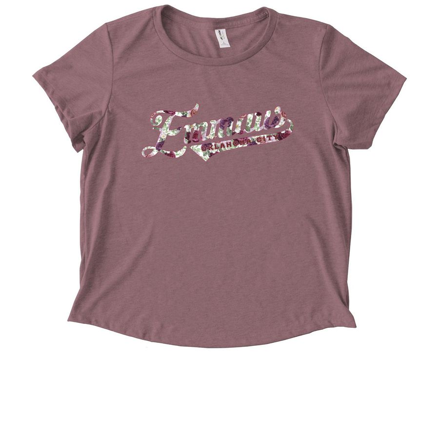 Emmaus Floral Tee, a Vintage Rose Allmade Eco Triblend Women?s Scoop Neck Tee