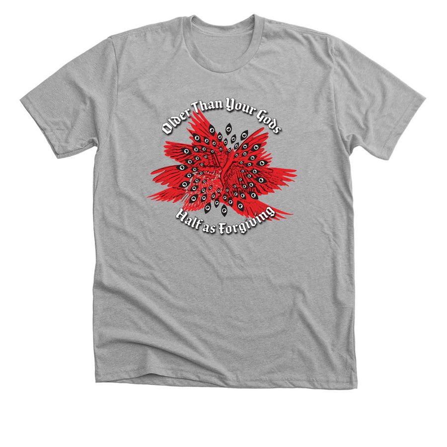 Older Than Your Gods - Red Angel, a Athletic Heather Premium Unisex Tee