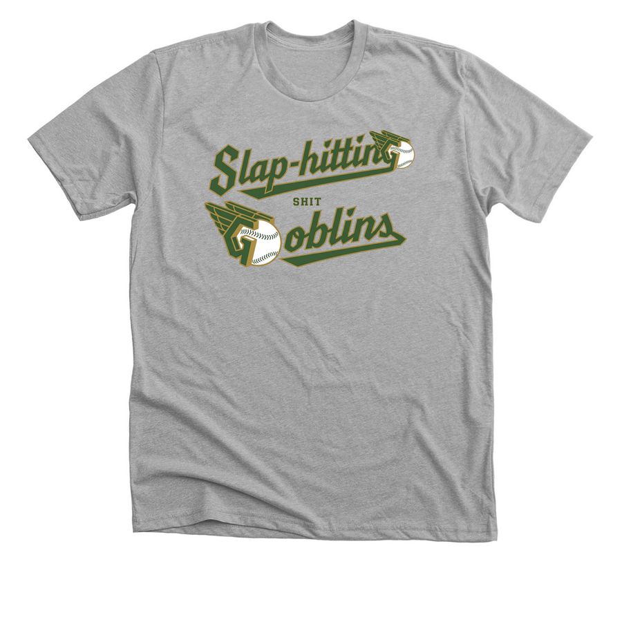 Slap-hitting Shit Goblins, a Athletic Heather Premium Unisex Tee
