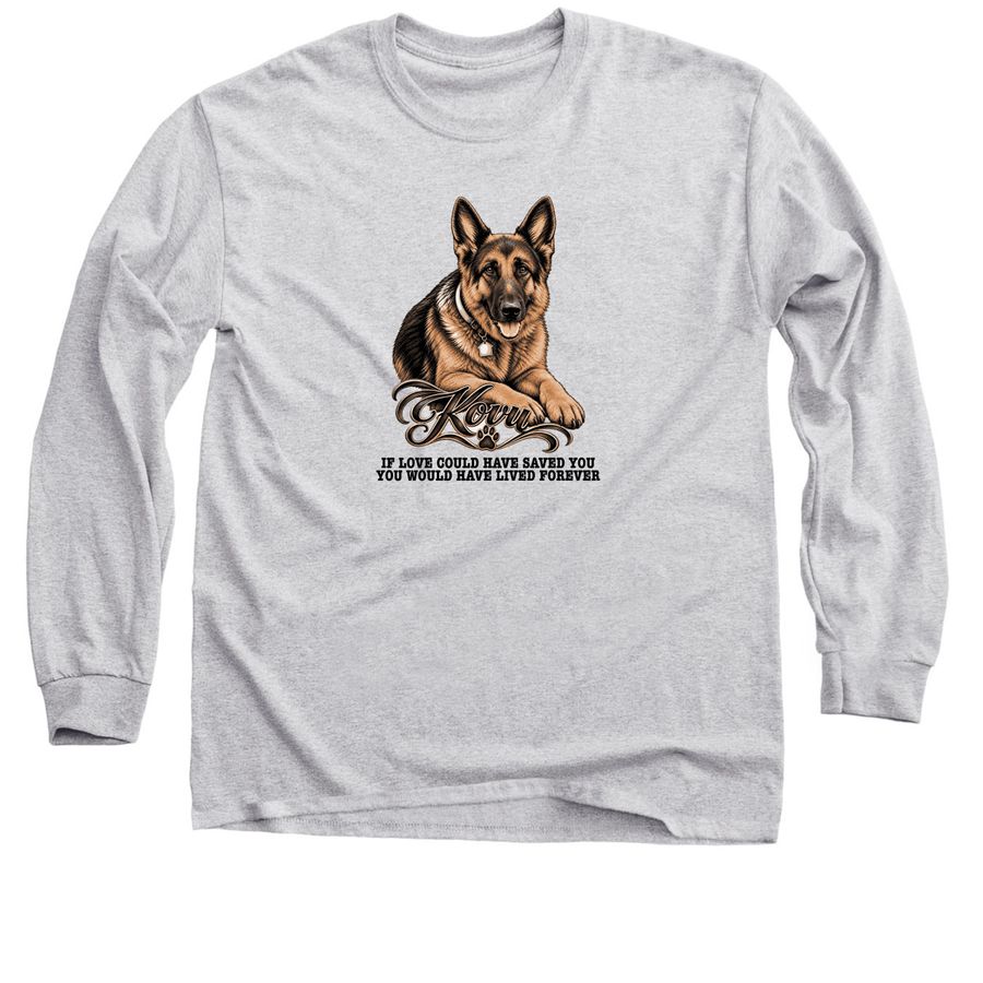 WPGSR_KOVU LINE_plus Size, a Sport Grey Classic Long Sleeve Tee