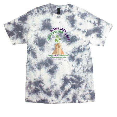 BIOME 2026, a Grey Crystal Tie Dye Tee