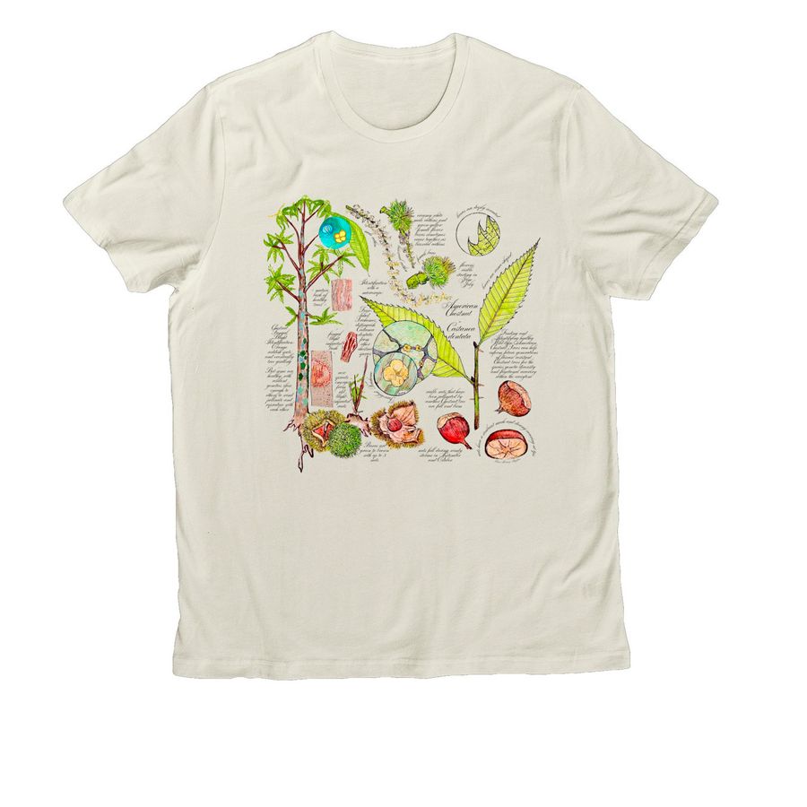 American Chestnut, a White Sand Allmade Organic Cotton Unisex Tee