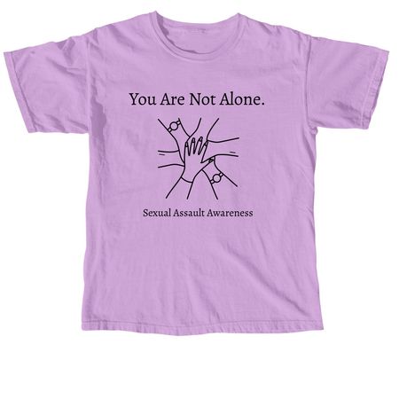 You Are Not Alone..., a Neon Violet Comfort Colors Unisex Tee