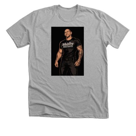 WB Investigates Merch, a Athletic Heather Premium Unisex Tee