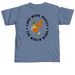 care work makes the world work - NDWA, a Blue Jean Comfort Colors Unisex Tee (back-view)