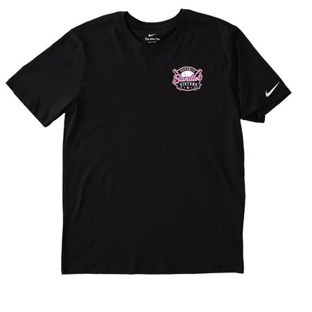 Sandlot Sisters Performance Wear, a Black Nike Dri-FIT Jersey Blend Performance Tee