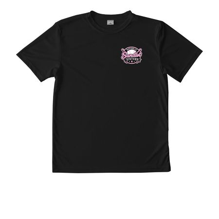 Sandlot Sisters Performance Wear, a Black Youth Performance Tee