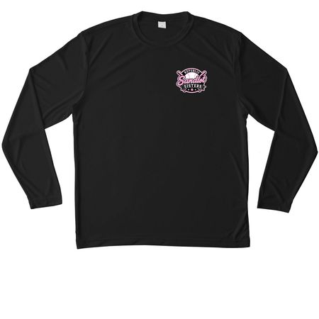 Sandlot Sisters Performance Wear, a Black Unisex Performance Long Sleeve Tee