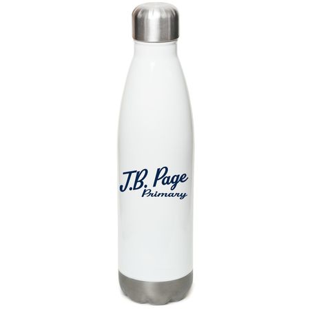 Page Primary PTO 2026 Style Water Bottle, a White Stainless Steel Water Bottle