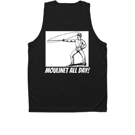 Moulinet All Day, a Black Unisex Performance Tank