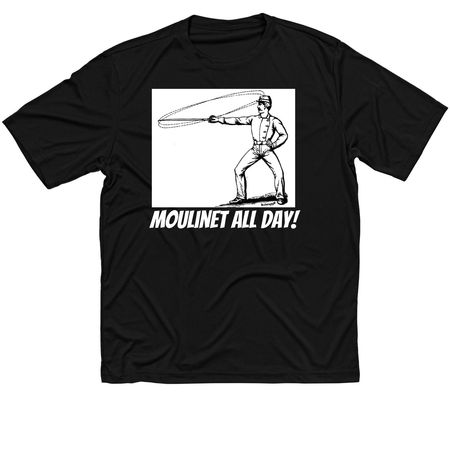 Moulinet All Day, a Black Classic Performance Tee