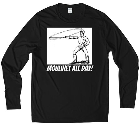 Moulinet All Day, a Black UV Performance Long Sleeve Tee