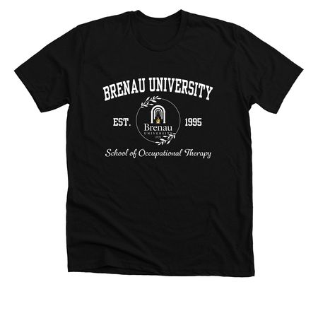 Brenau OT- Dark Fabric, a Solid Black Blend Premium Unisex Tee