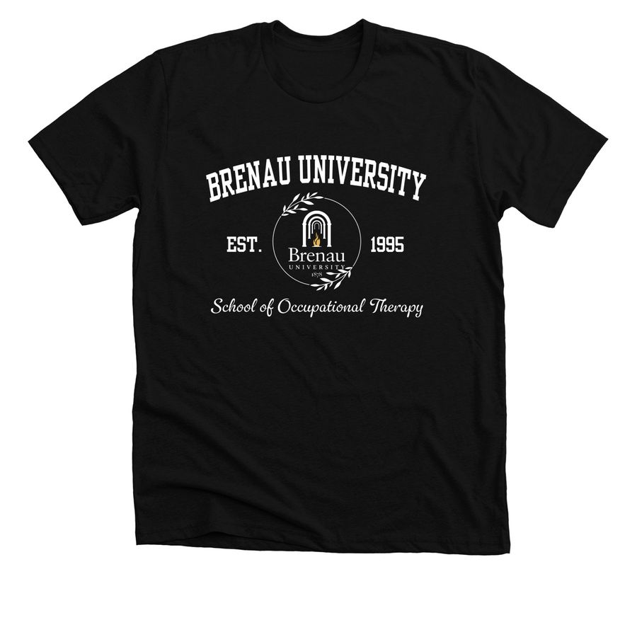 Brenau OT- Dark Fabric, a Solid Black Blend Premium Unisex Tee