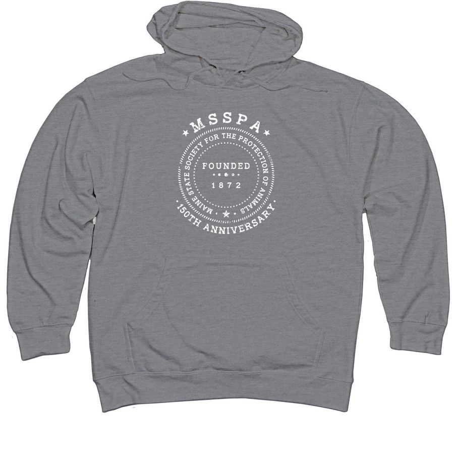 MSSPA 150th Anniversary Fundraiser, a Gunmetal Heather Midweight Pullover Hoodie