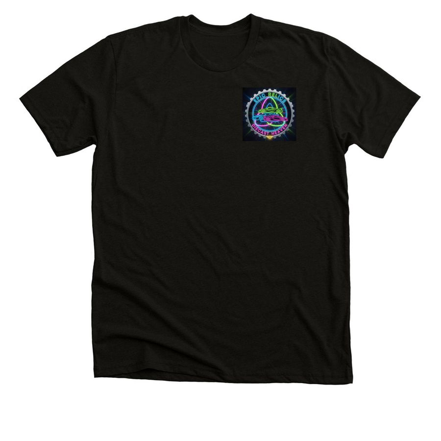 EPIC RELICS-Lightning Strike, a Black Heather Premium Unisex Tee