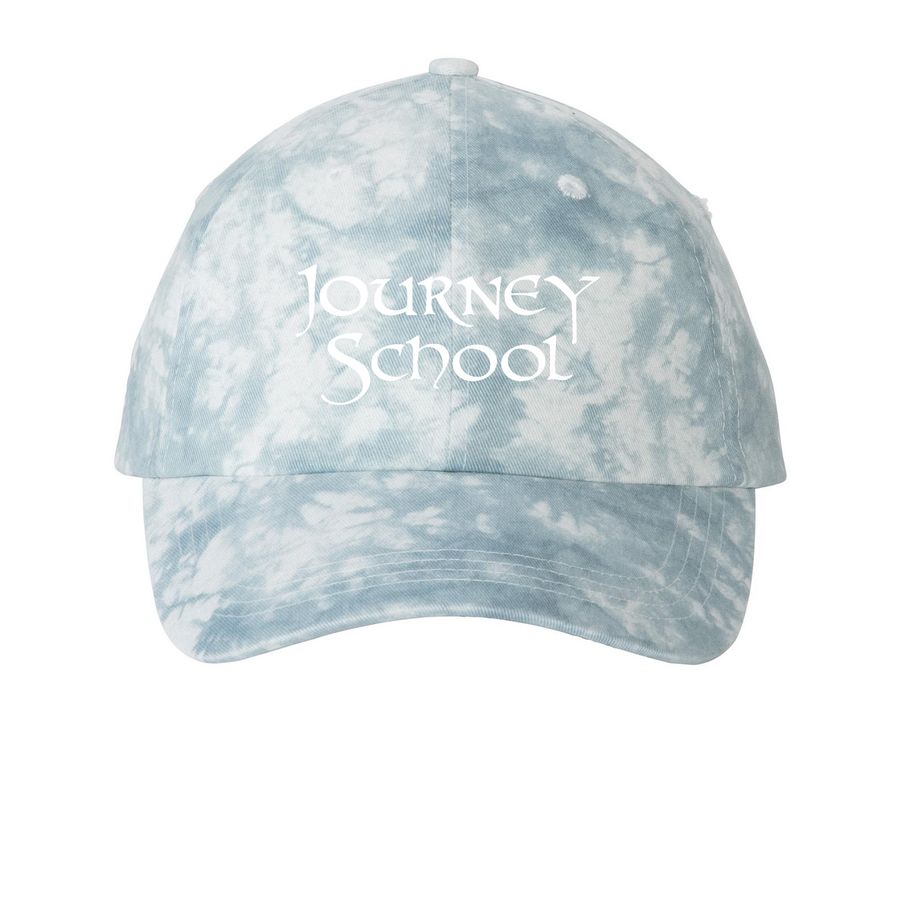 Tie Dye Hats, a Light Blue Printed Tie Dye Baseball Hat