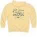 FIDO Vintage Look, Front and Back, Green, a Light Yellow Midweight Pullover Hoodie (back-view)